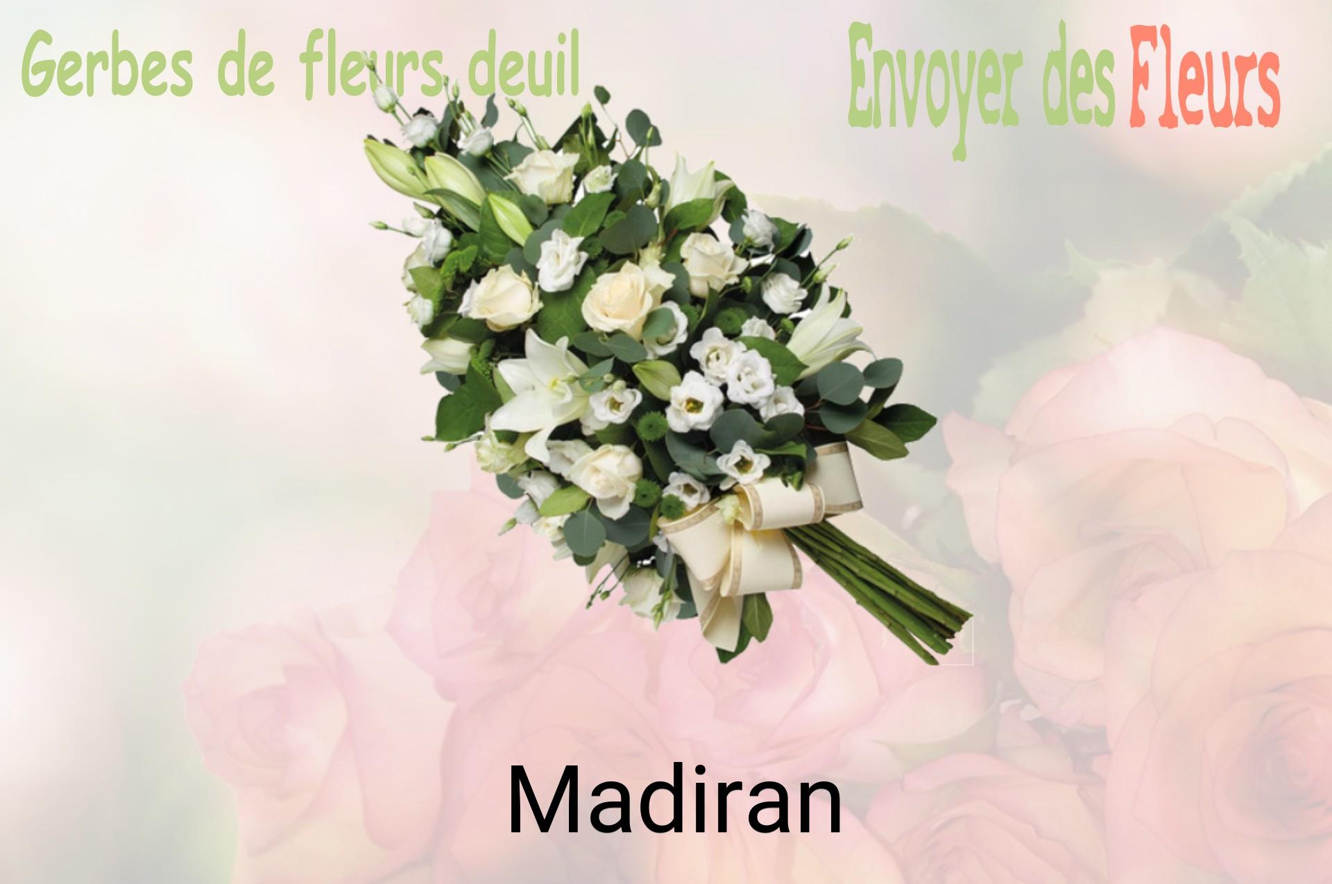 Gerbe de fleurs de deuil livrée à Madiran